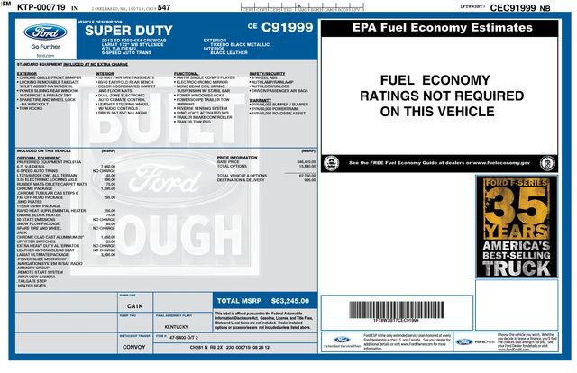 Used 2012 Ford F350 Lariat w/ Lariat Ultimate Pkg AWD/4WD image 34