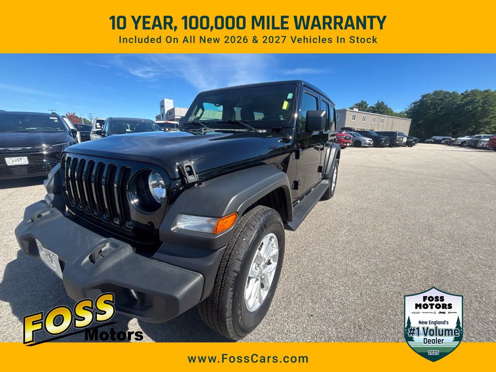 Certified 2023 Jeep Wrangler Unlimited Sport w/ Sun And Sound Package