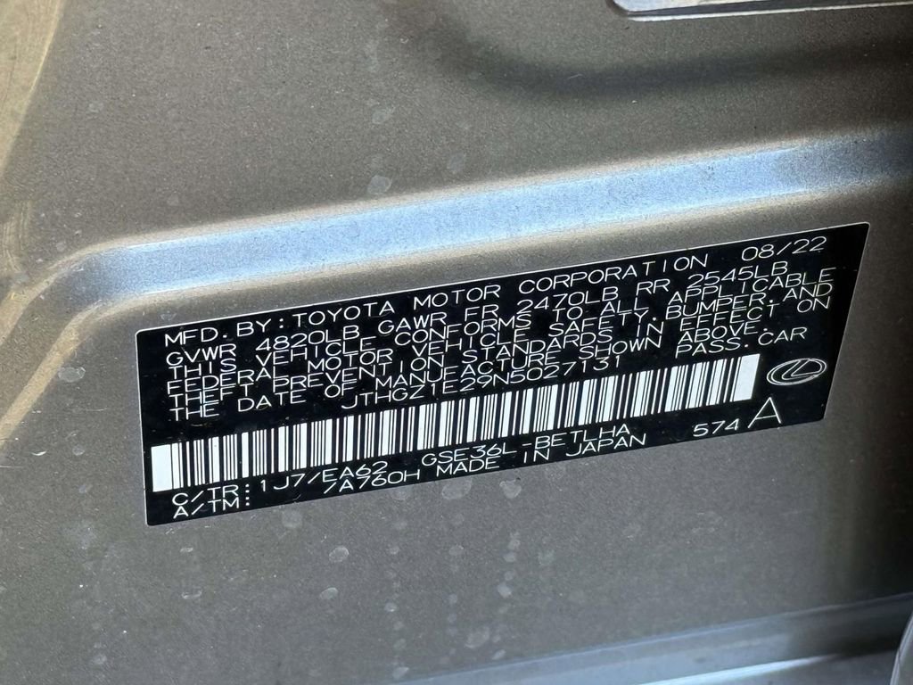 Used 2022 Lexus IS 350 F Sport image 31