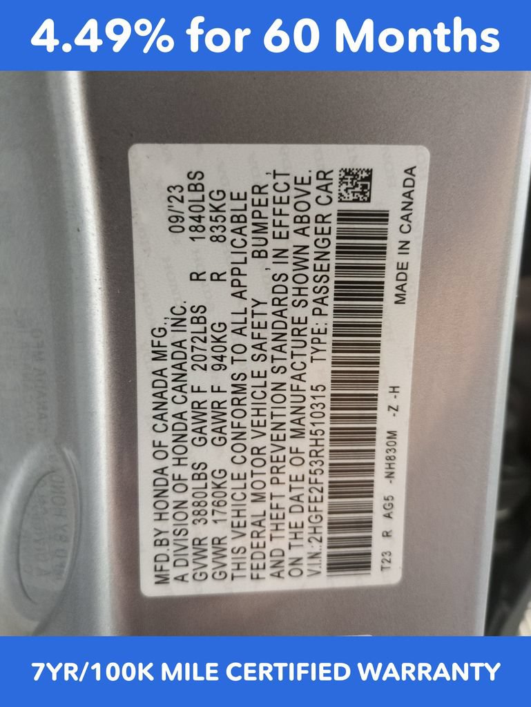 Certified 2024 Honda Civic Sport image 28