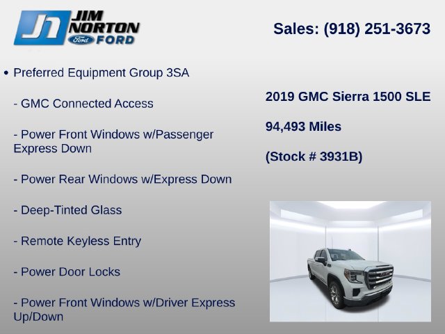 Used 2019 GMC Sierra 1500 SLE w/ SLE Value Package AWD/4WD image 8