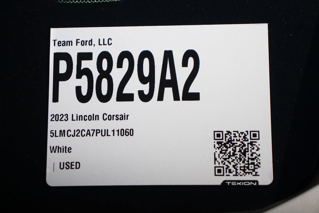 Certified 2023 Lincoln Corsair Reserve w/ Rear Removable Package Tray FWD image 25