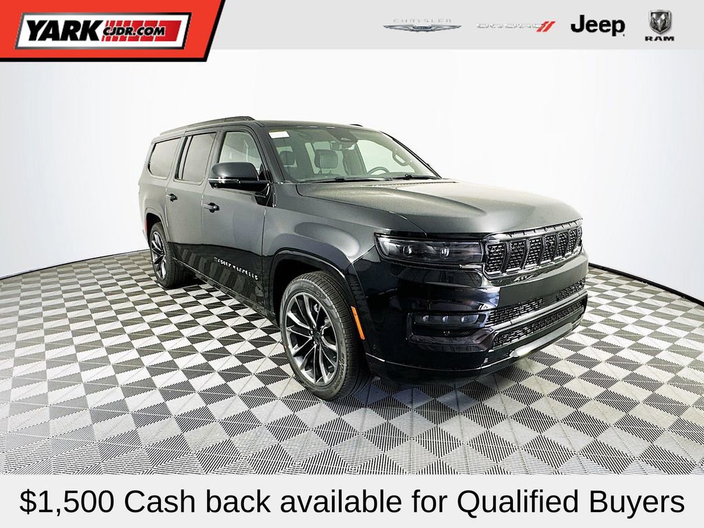 New 2025 Jeep Grand Wagoneer L Series II Obsidian w/ Quick Order Packagew 28T