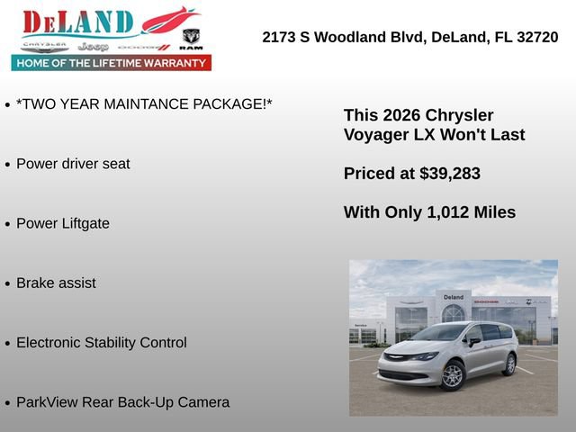 New 2026 Chrysler Voyager LX FWD image 6