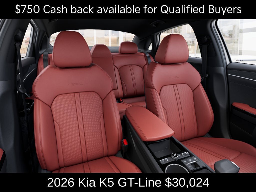 New 2026 Kia K5 GT-Line w/ GT-Line Red Interior Package AWD/4WD image 15