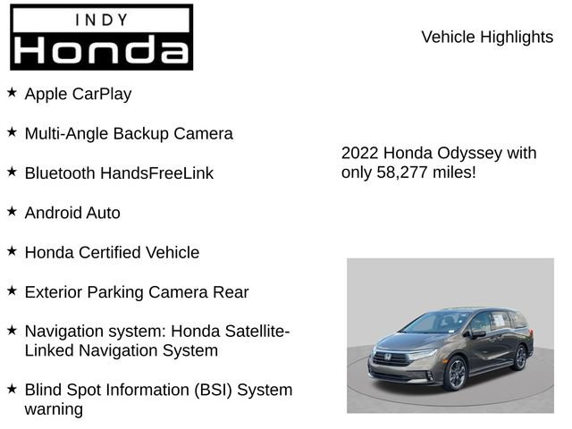 Certified 2022 Honda Odyssey Elite image 7