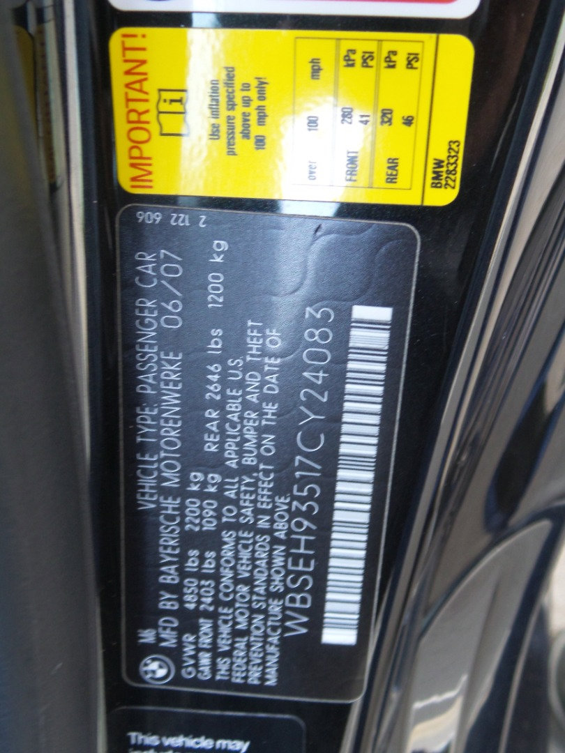Used 2007 BMW M6 2dr Cpe M6 RWD image 55