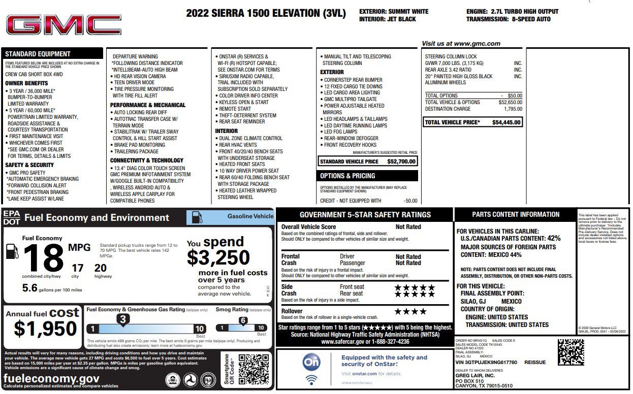 Used 2022 GMC Sierra 1500 Elevation image 4