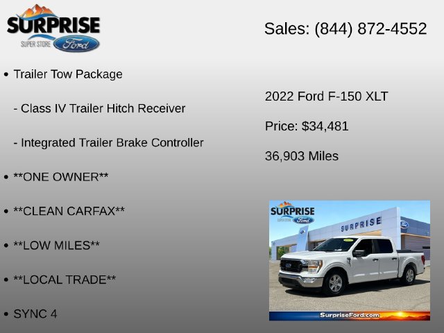 Used 2022 Ford F150 XLT w/ Trailer Tow Package AWD/4WD image 6