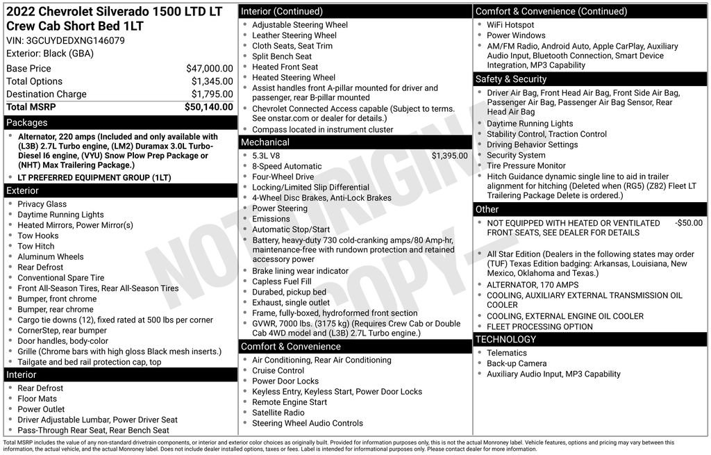 Certified 2022 Chevrolet Silverado 1500 LT AWD/4WD image 55