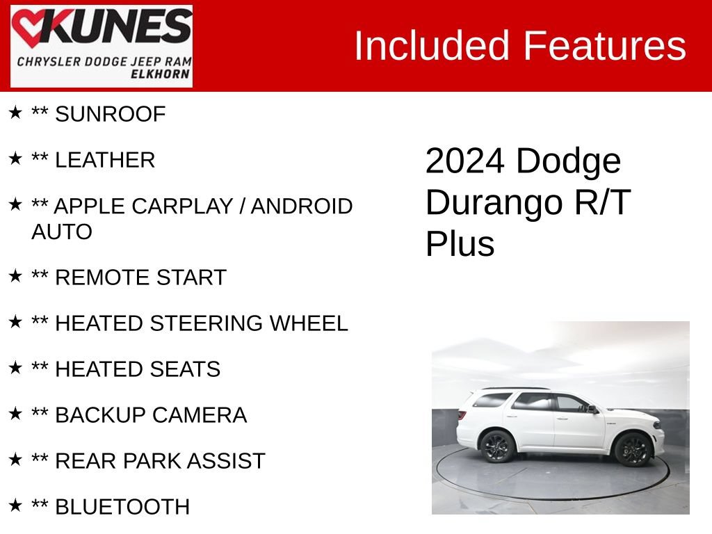 Used 2024 Dodge Durango R/T AWD/4WD image 2