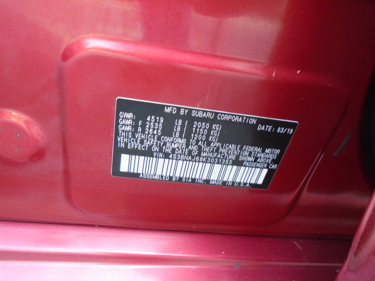 Used 2019 Subaru Legacy 2.5i Limited image 9