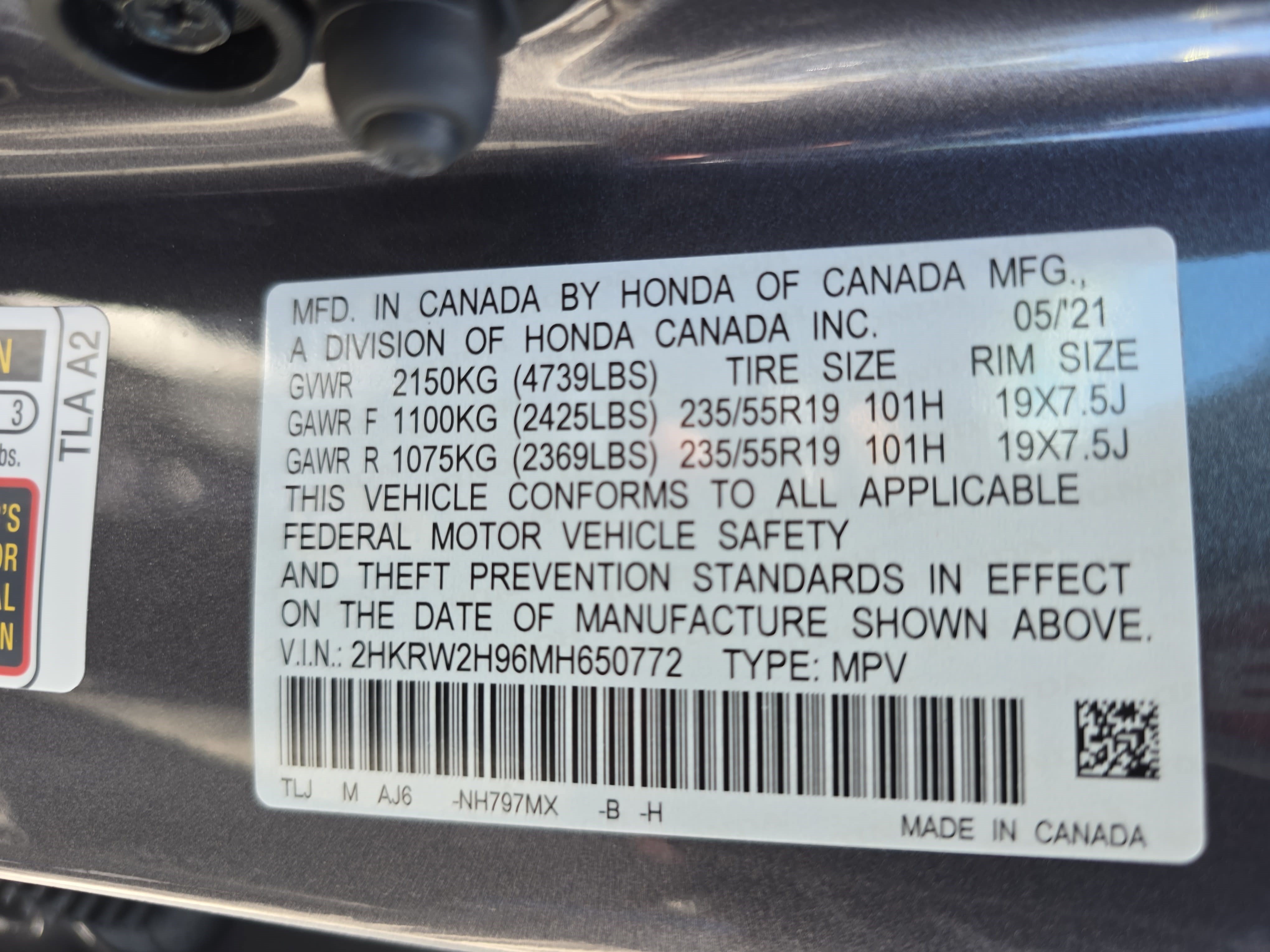 Used 2021 Honda CR-V Touring image 34