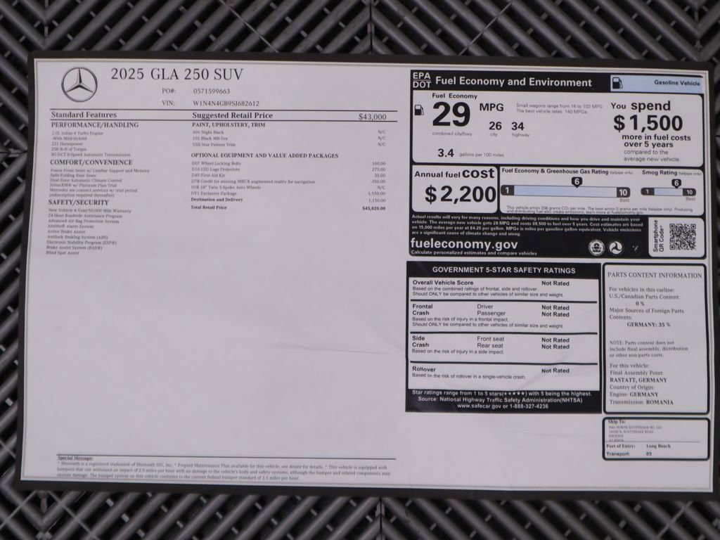 Certified 2025 Mercedes-Benz GLA 250 image 9