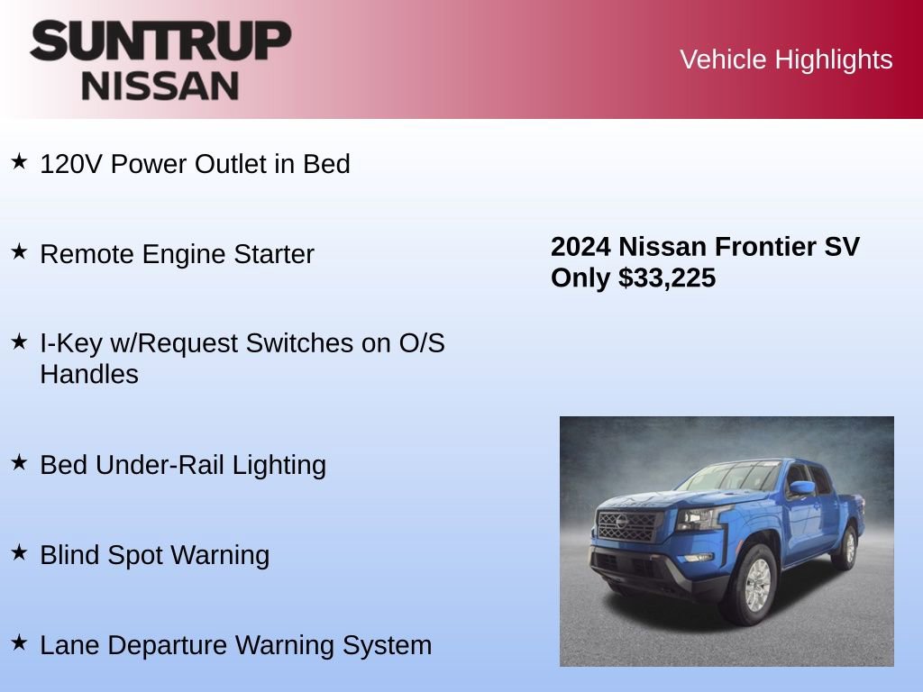 Used 2024 Nissan Frontier SV w/ SV Convenience Package image 16