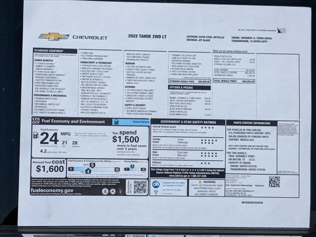 Used 2022 Chevrolet Tahoe LT RWD image 28