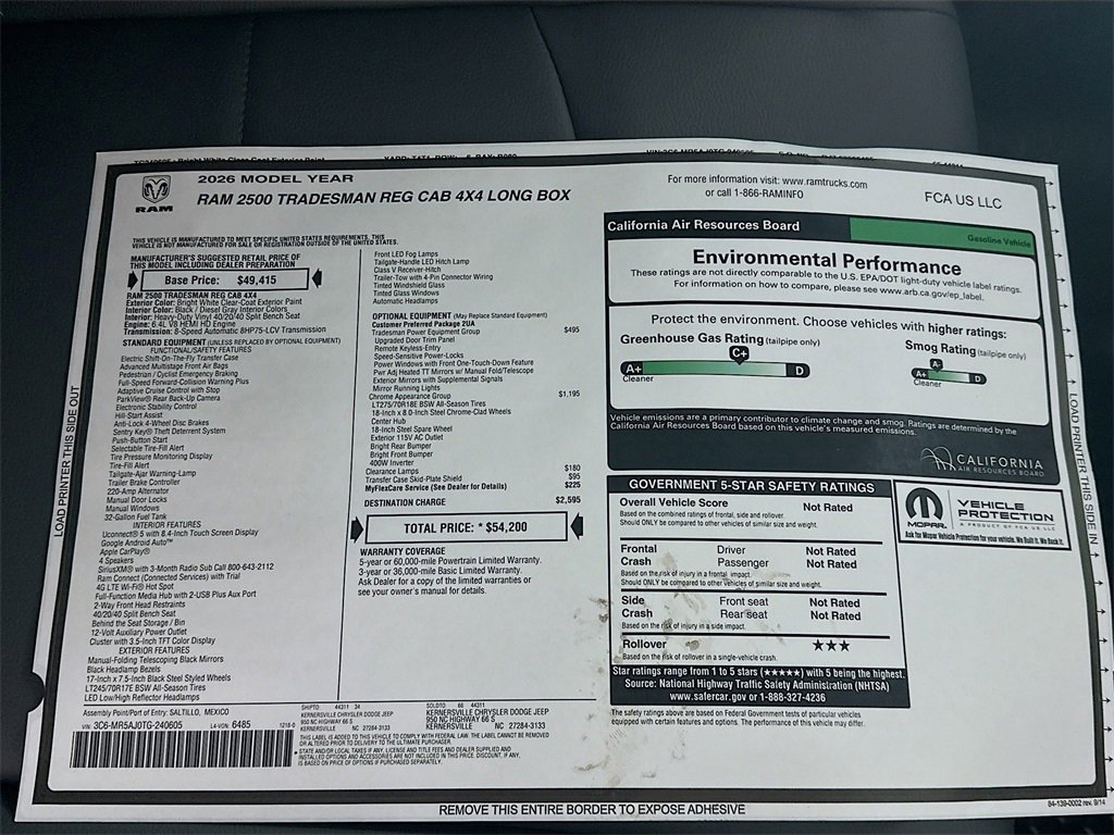 New 2026 RAM 2500 Tradesman w/ Chrome Appearance Group image 21