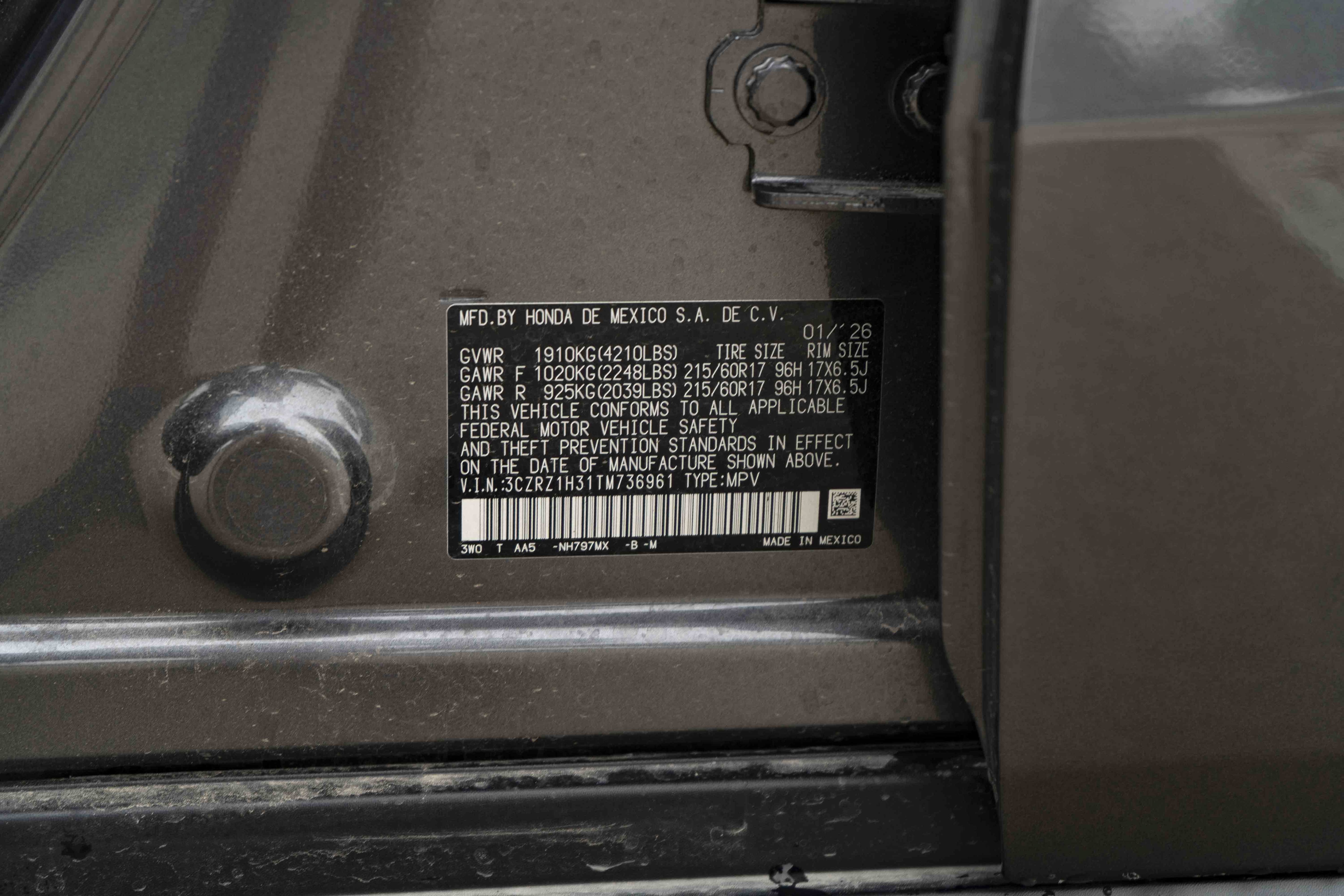 Certified 2026 Honda HR-V LX image 45