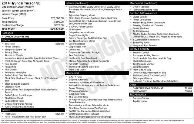 Used 2014 Hyundai Tucson SE image 17