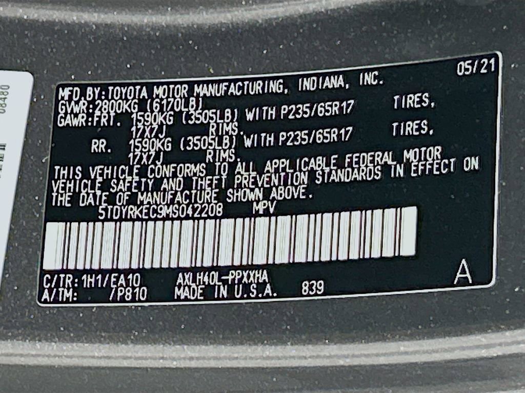 Used 2021 Toyota Sienna XLE FWD image 31