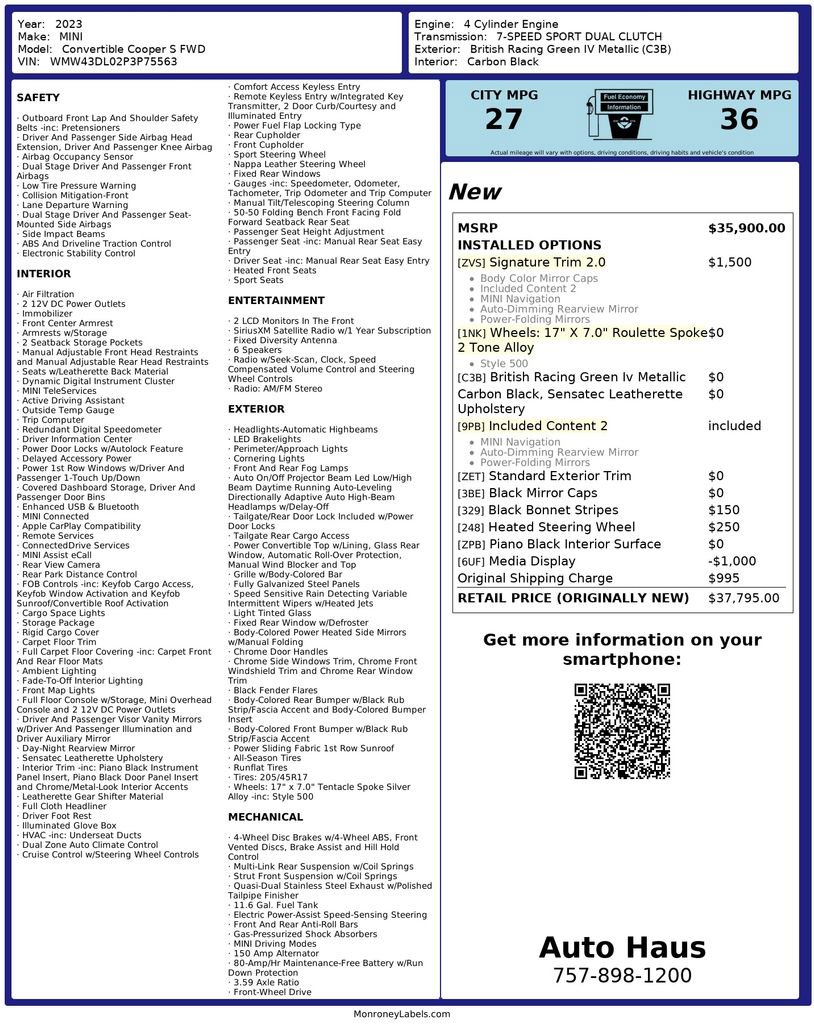 Used 2023 MINI Cooper S image 3