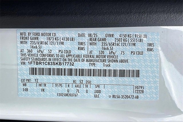 New 2025 Ford Transit 250 148 Medium Roof w/ Upfitter Package image 12