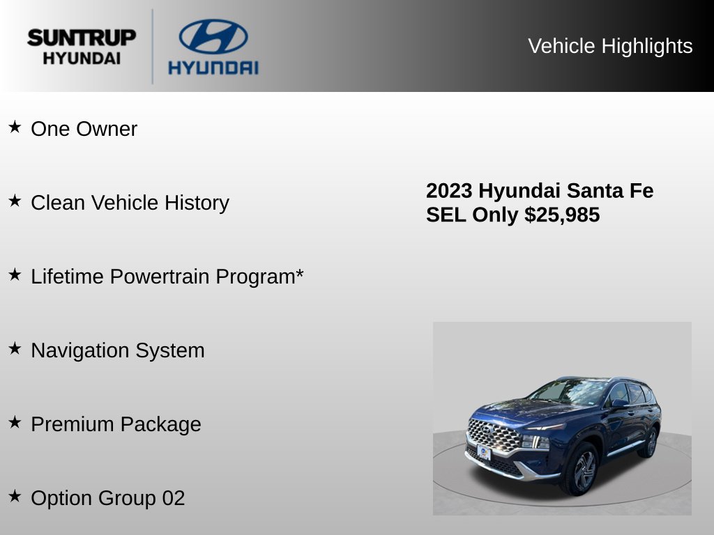 Used 2023 Hyundai Santa Fe SEL w/ Premium Package AWD/4WD image 8