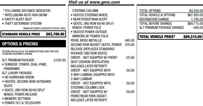 Certified 2022 GMC Yukon SLT w/ SLT Premium Package AWD/4WD image 2