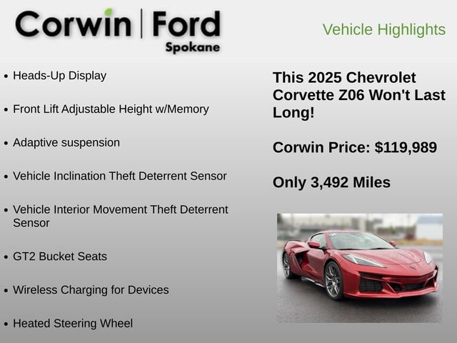 Used 2025 Chevrolet Corvette Z06 RWD image 24