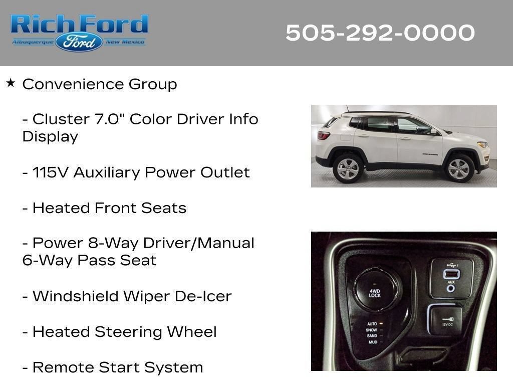 Used 2021 Jeep Compass Latitude w/ Convenience Group AWD/4WD image 24