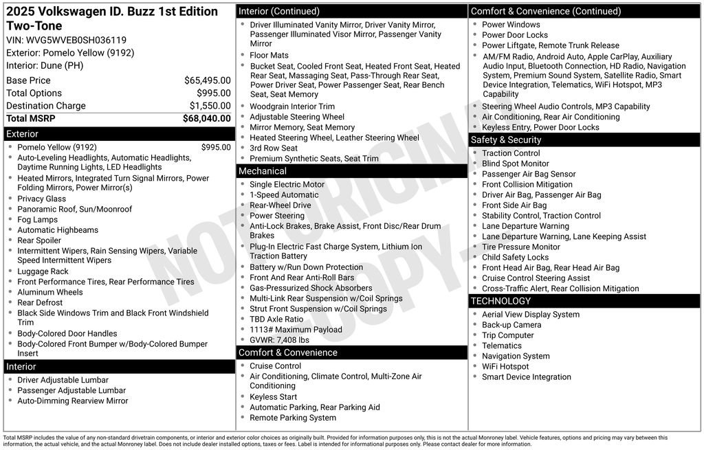 Used 2025 Volkswagen ID. Buzz 1st Edition image 77
