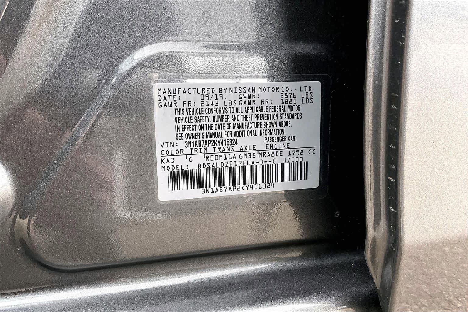 Used 2019 Nissan Sentra SV FWD image 33