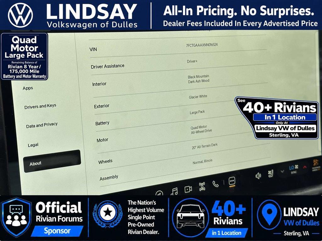 Used 2022 Rivian R1T Adventure AWD/4WD image 26