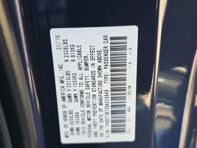 Used 2016 Honda Accord EX image 23