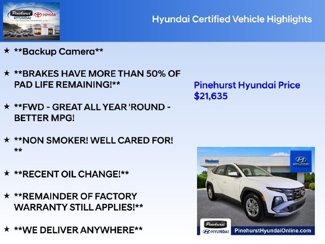 Certified 2025 Hyundai Tucson SE FWD image 36