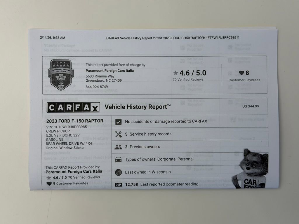 Used 2023 Ford F150 Raptor w/ Equipment Group 802A Raptor R image 53