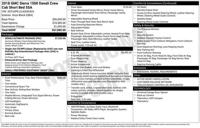 Used 2018 GMC Sierra 1500 Denali w/ Denali Ultimate Package image 42