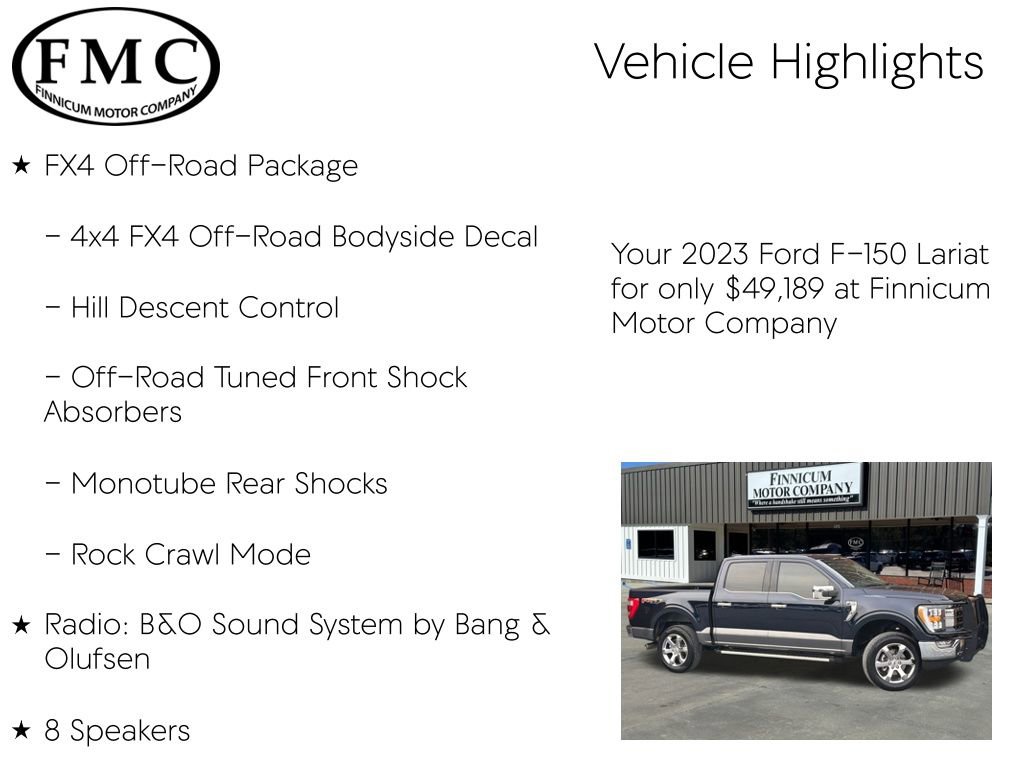 Used 2023 Ford F150 Lariat w/ FX4 Off-Road Package image 10