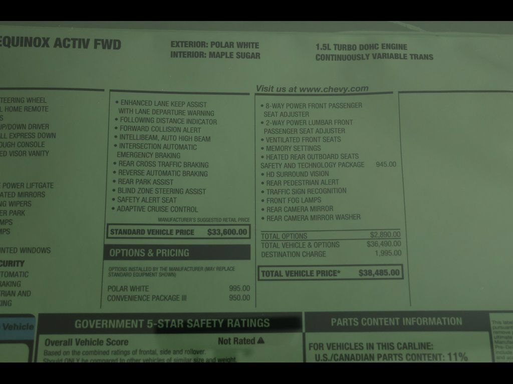 New 2026 Chevrolet Equinox ACTIV w/ Convenience Package III FWD image 27