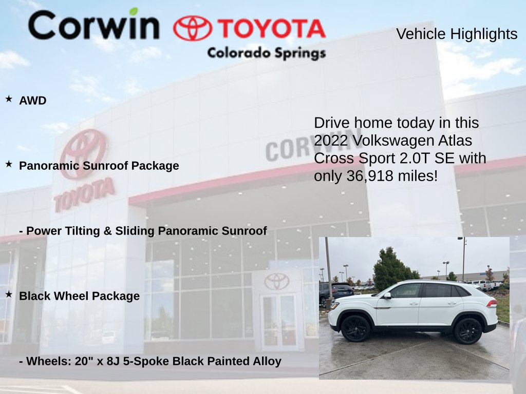 Used 2022 Volkswagen Atlas Cross Sport SE AWD/4WD image 6