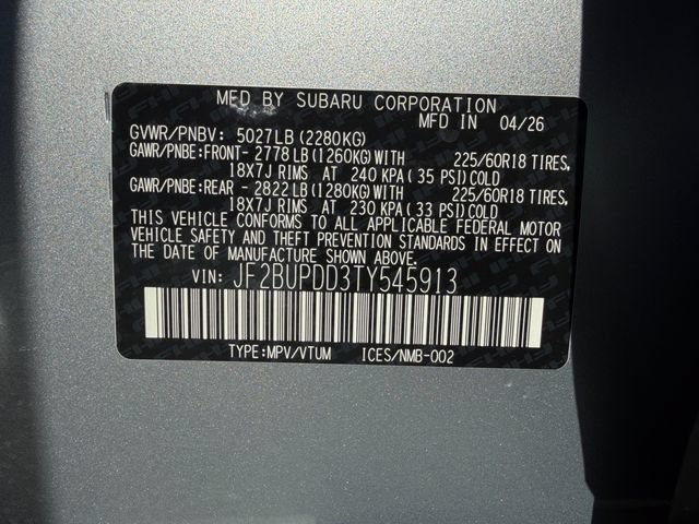 New 2026 Subaru Outback Limited AWD/4WD image 25