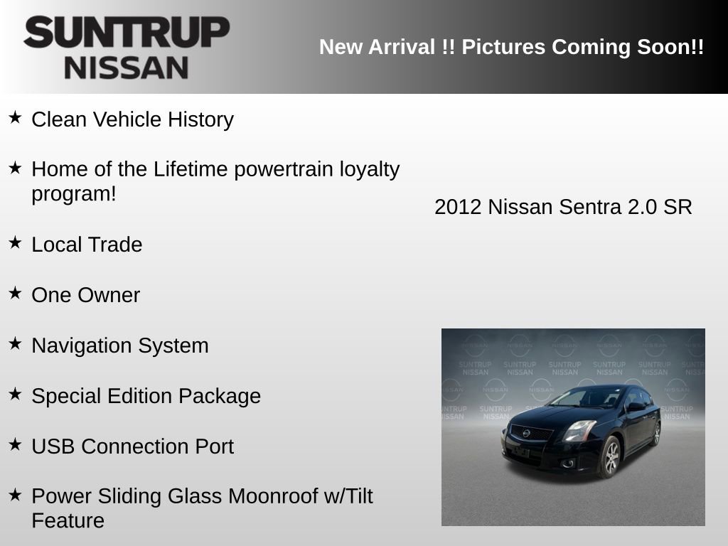 Used 2012 Nissan Sentra 2.0 SR w/ Special Edition Pkg FWD image 5