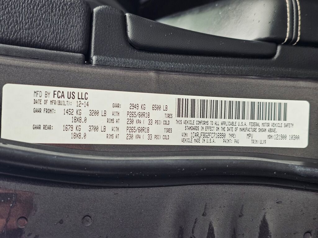 Used 2015 Jeep Grand Cherokee Limited AWD/4WD image 30