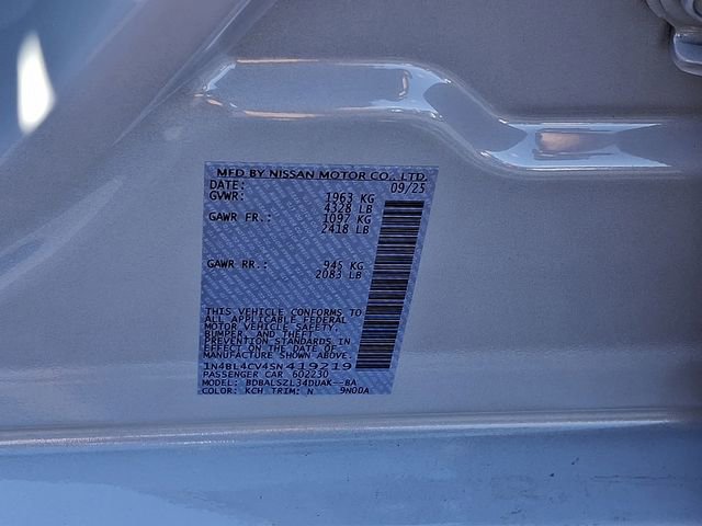 New 2025 Nissan Altima 2.5 SR w/ SR Premium Package image 10