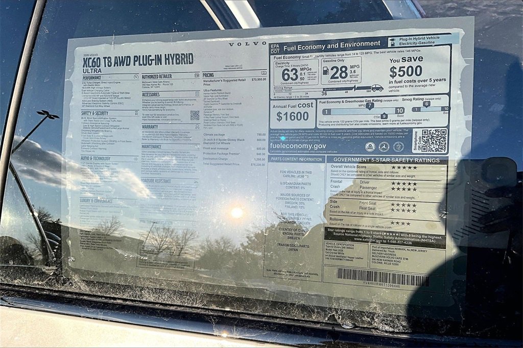 New 2026 Volvo XC60 T8 Ultra w/ Protection Package Premier image 14
