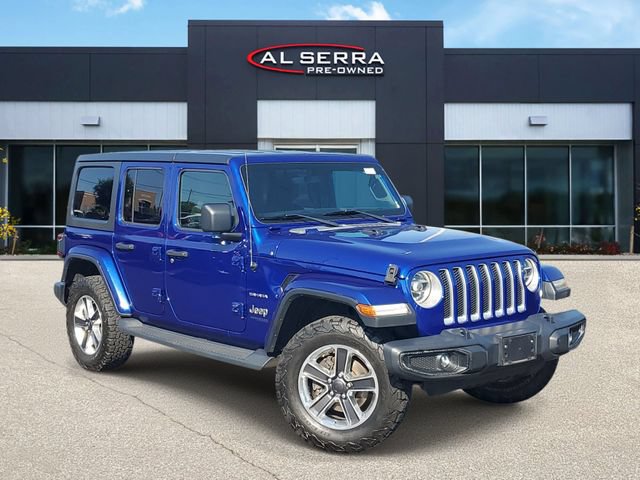 Used 2020 Jeep Wrangler Unlimited Sahara w/ Uconnect 4C Nav & Sound Group AWD/4WD image 1