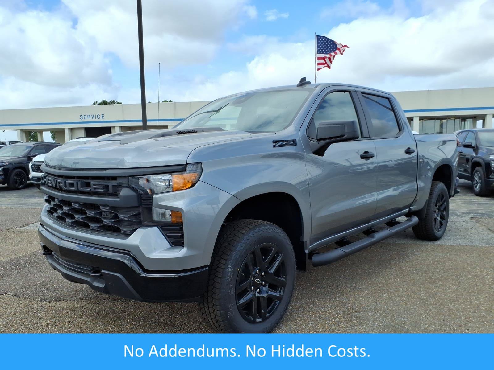 New 2026 Chevrolet Silverado 1500 Custom Trail Boss w/ Turbomax Blackout Package AWD/4WD image 1