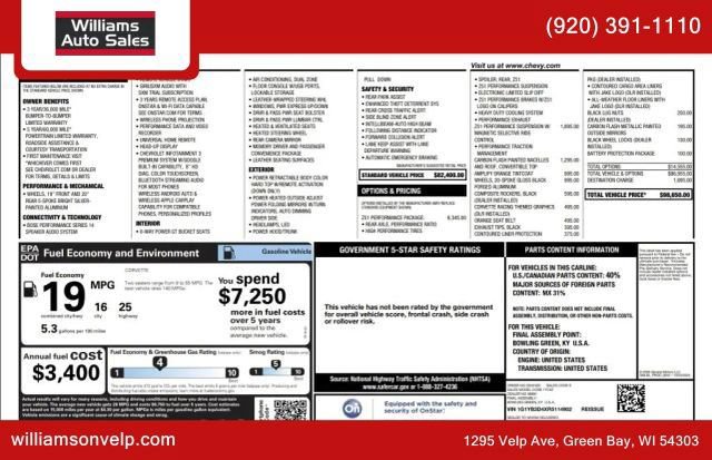 Used 2024 Chevrolet Corvette Stingray Preferred Conv w/ Z51 Performance Package RWD image 2