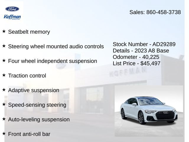 Used 2023 Audi A8 L 3.0T w/ Comfort Plus Package AWD/4WD image 30