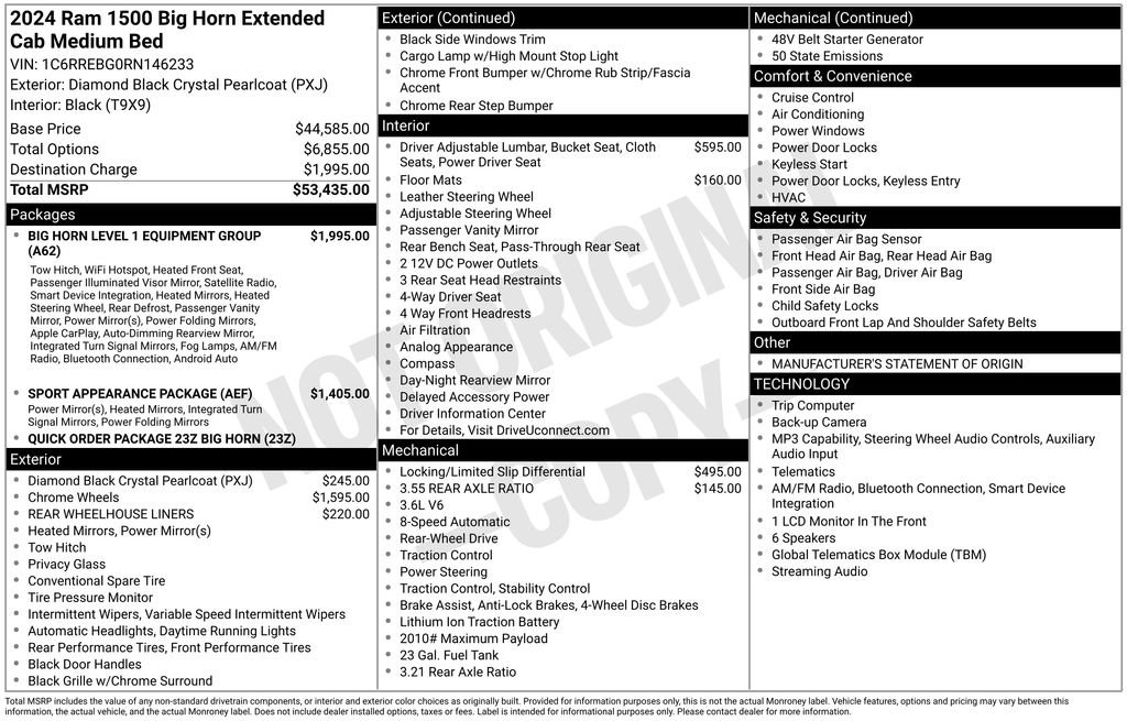 Used 2024 RAM 1500 Big Horn RWD image 5